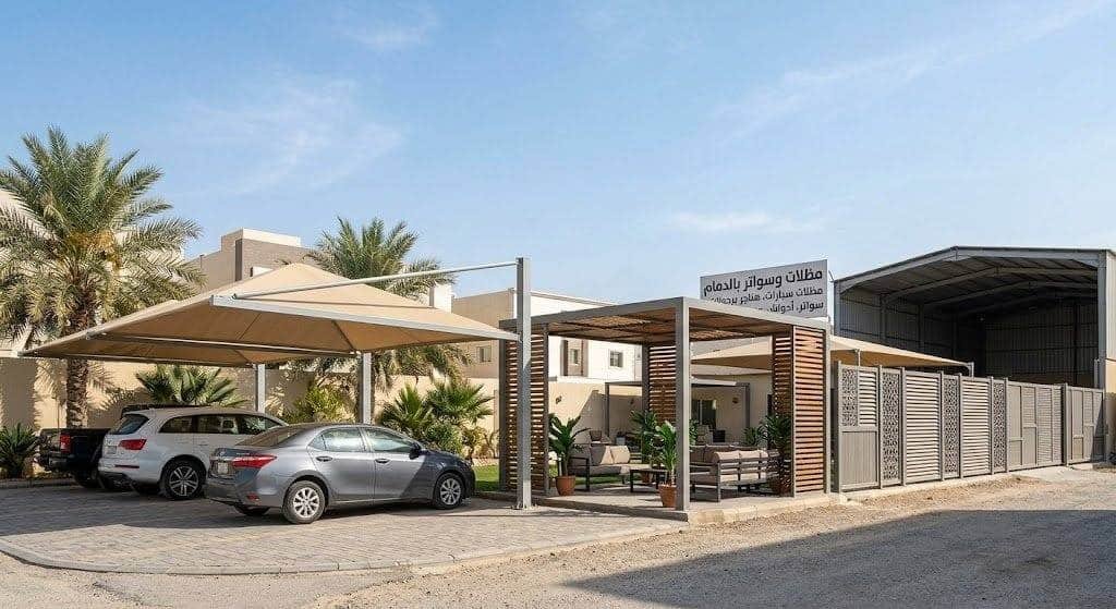 حلول متكاملة في عالم المظلات والسواتر بالدمام